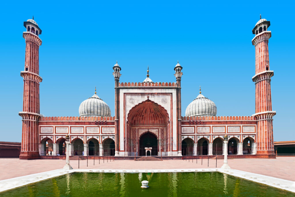 Jama Masjid ist die Hauptmoschee von Alt-Delhi in Indien
